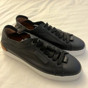 Ermenegildo Zegna Black Leather Sneakers